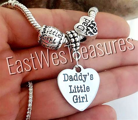 father daughter charm bracelet|fathers day bracelet for dad.